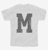 Letter M Initial Monogram Youth