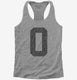 Letter O Initial Monogram  Womens Racerback Tank