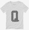 Letter Q Initial Monogram Womens Vneck Shirt 666x695.jpg?v=1700362505