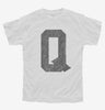 Letter Q Initial Monogram Youth