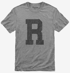 Letter R Initial Monogram T-Shirt