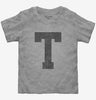 Letter T Initial Monogram Toddler