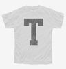 Letter T Initial Monogram Youth