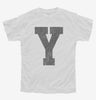 Letter Y Initial Monogram Youth