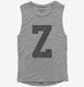 Letter Z Initial Monogram  Womens Muscle Tank