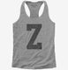 Letter Z Initial Monogram  Womens Racerback Tank
