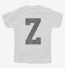 Letter Z Initial Monogram Youth