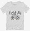 Level 10 Complete Funny Video Game Gamer 10th Birthday Womens Vneck Shirt 666x695.jpg?v=1700386219