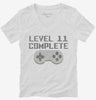 Level 11 Complete Funny Video Game Gamer 11th Birthday Womens Vneck Shirt 666x695.jpg?v=1700386170