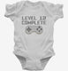 Level 12 Complete Funny Video Game Gamer 12th Birthday white Infant Bodysuit