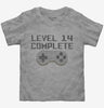 Level 14 Complete Funny Video Game Gamer 14th Birthday Toddler