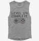 Level 14 Complete Funny Video Game Gamer 14th Birthday  Womens Muscle Tank