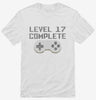 Level 17 Complete Funny Video Game Gamer 17th Birthday Shirt 666x695.jpg?v=1700421995