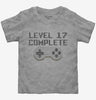 Level 17 Complete Funny Video Game Gamer 17th Birthday Toddler