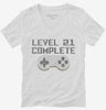 Level 21 Complete Funny Video Game Gamer 21st Birthday Womens Vneck Shirt 666x695.jpg?v=1700421806