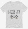 Level 23 Complete Funny Video Game Gamer 23rd Birthday Womens Vneck Shirt 666x695.jpg?v=1700421714