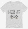 Level 27 Complete Funny Video Game Gamer 27th Birthday Womens Vneck Shirt 666x695.jpg?v=1700421524