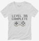 Level 36 Complete Funny Video Game Gamer 36th Birthday white Womens V-Neck Tee