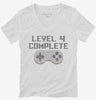 Level 4 Complete Funny Video Game Gamer 4th Birthday Womens Vneck Shirt 666x695.jpg?v=1700385917