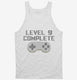 Level 9 Complete Funny Video Game Gamer 9th Birthday white Tank