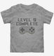 Level 9 Complete Funny Video Game Gamer 9th Birthday grey Toddler Tee