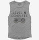 Level 9 Complete Funny Video Game Gamer 9th Birthday  Womens Muscle Tank