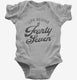 Life Begins At 47 grey Infant Bodysuit