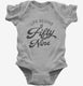 Life Begins At 59 grey Infant Bodysuit