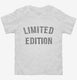 Limited Edition white Toddler Tee