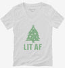 Lit Af Christmas Tree Womens Vneck Shirt 666x695.jpg?v=1700479260