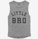 Little Bro grey Womens Muscle Tank