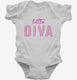 Little Diva white Infant Bodysuit