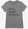 Live Lash And Love Funny Lashes Beauty Makeup Womens