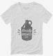 Locally Brewed Beer Brewed Baby white Womens V-Neck Tee
