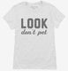 Look Don't Pet Maternity white Womens