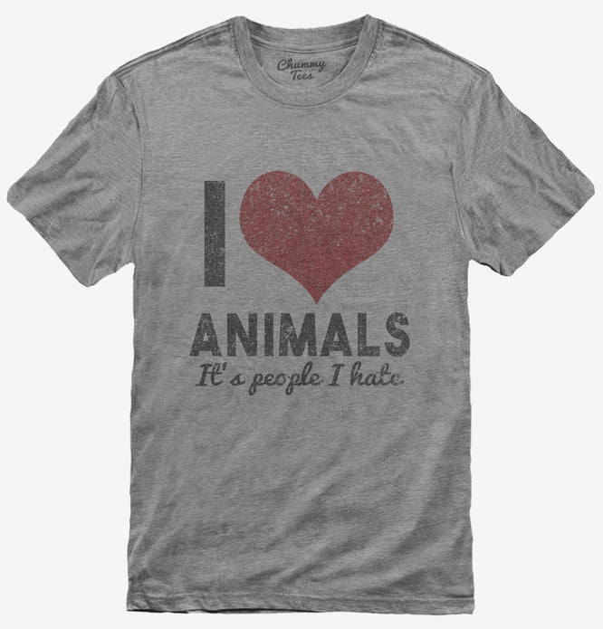 Love Animals Hate People T-Shirt