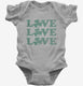 Love Shamrock grey Infant Bodysuit