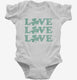 Love Shamrock white Infant Bodysuit