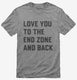 Love You To The End Zone And Back  Mens