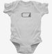 Low Battery white Infant Bodysuit