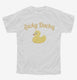 Lucky Ducky white Youth Tee