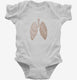 Lungs white Infant Bodysuit