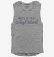 Made Of 100 Percent Wifey Material grey Womens Muscle Tank