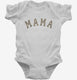 Mama Leopard Print white Infant Bodysuit