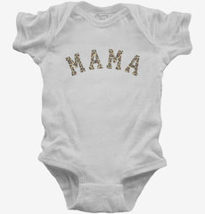 Mama Leopard Print Baby Bodysuit