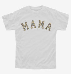 Mama Leopard Print Youth Shirt