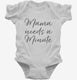 Mama Needs a Minute New Mom white Infant Bodysuit
