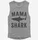Mama Shark  Womens Muscle Tank