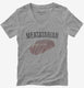 Manly Meatatarian  Womens V-Neck Tee