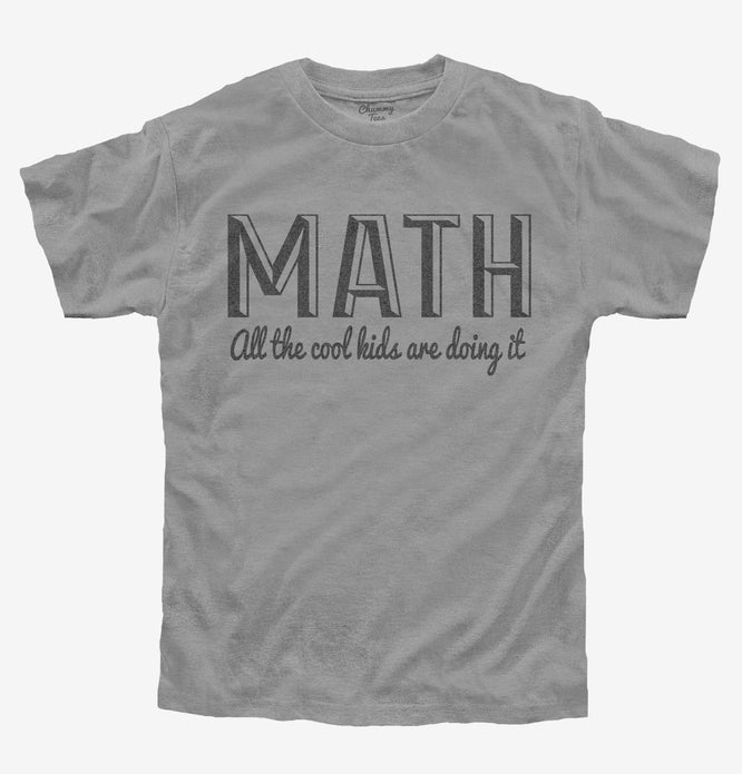 Math Cool Kids T-Shirt | Official Chummy Tees® T-Shirts